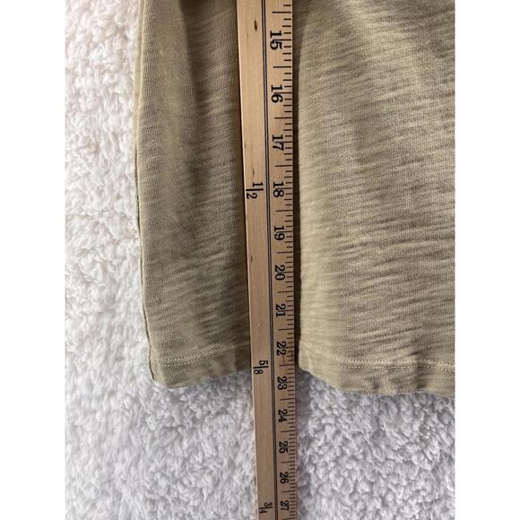 NATION LTD Para Boxy Tee Women's M Blouse Flounce Sleeve Knit Ruffle Sage Green - Picture 2 of 7